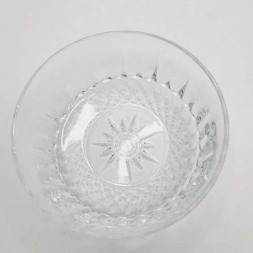 Vintage Arcoroc France Clear Crystal Glass 4